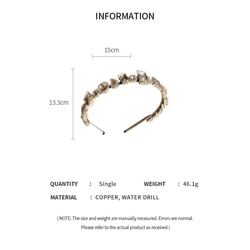 DREJEW Cài tóc đính đá phong cách Hong Kong cổ điển thời trang mùa hè cho nữ