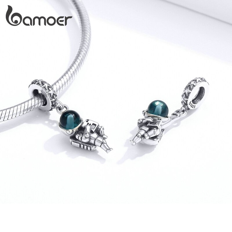 Phụ Kiện Bamoer Hình Nhà Du Hành Vũ Trụ Dùng Làm Vòng Tay Độc Đáo