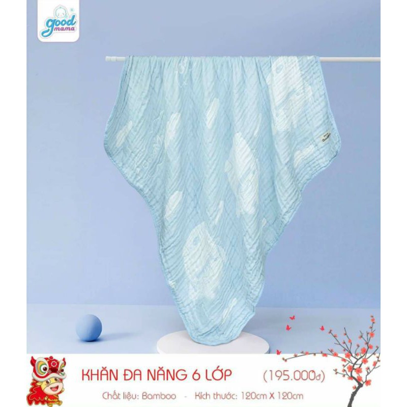 Khăn Tắm Đa Năng 6 Lớp Goodmama-HÀNG CÔNG TY GOODMAMA