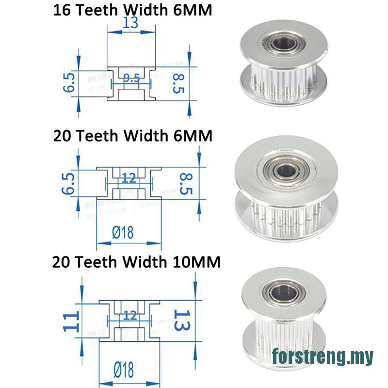 Vòng Bi Ròng Rọc Gt2 16t 20t 3 / 5mm Bore F 6mm Chuyên Dụng Cho Máy In 3d Pr