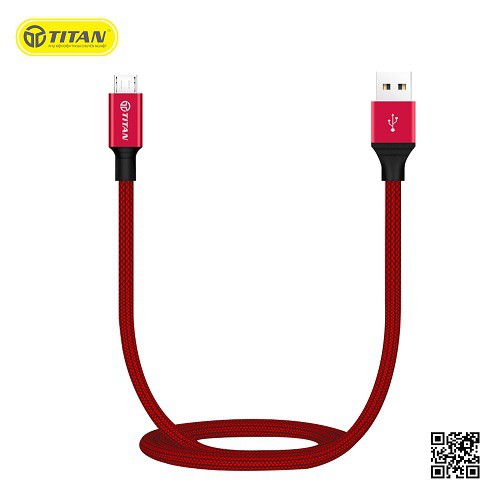 Cáp dù Micro USB Độ Dài 2m TITAN CA29 - Hàng Chính Hãng