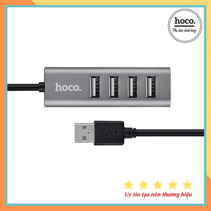 HUB USB Chia 4 Cổng Hoco HB1 2.0 / HB25 3.0 Hàng Chính Hãng - Bảo Hành 12 Tháng