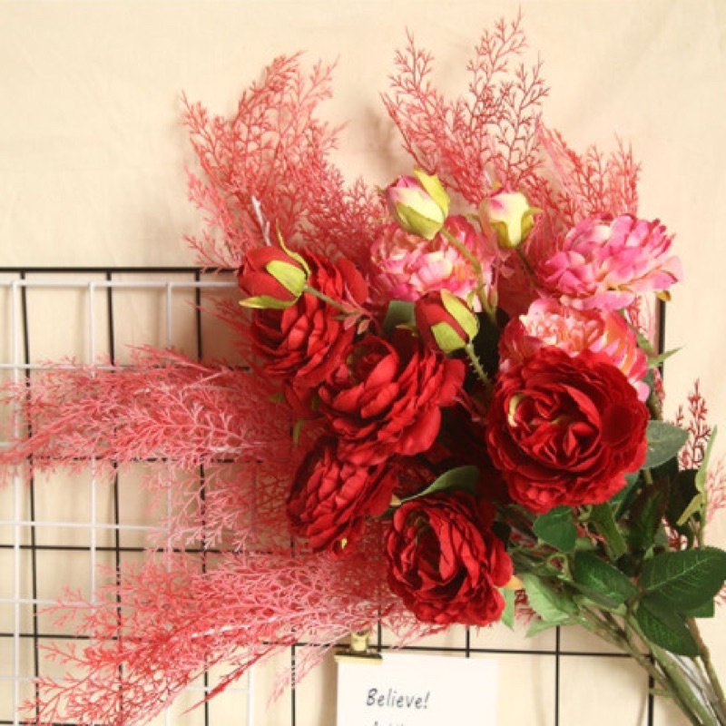 Hoa hồng mẫu đơn cao cấp trang trí nhà cửa mang hơi hướng phương tây