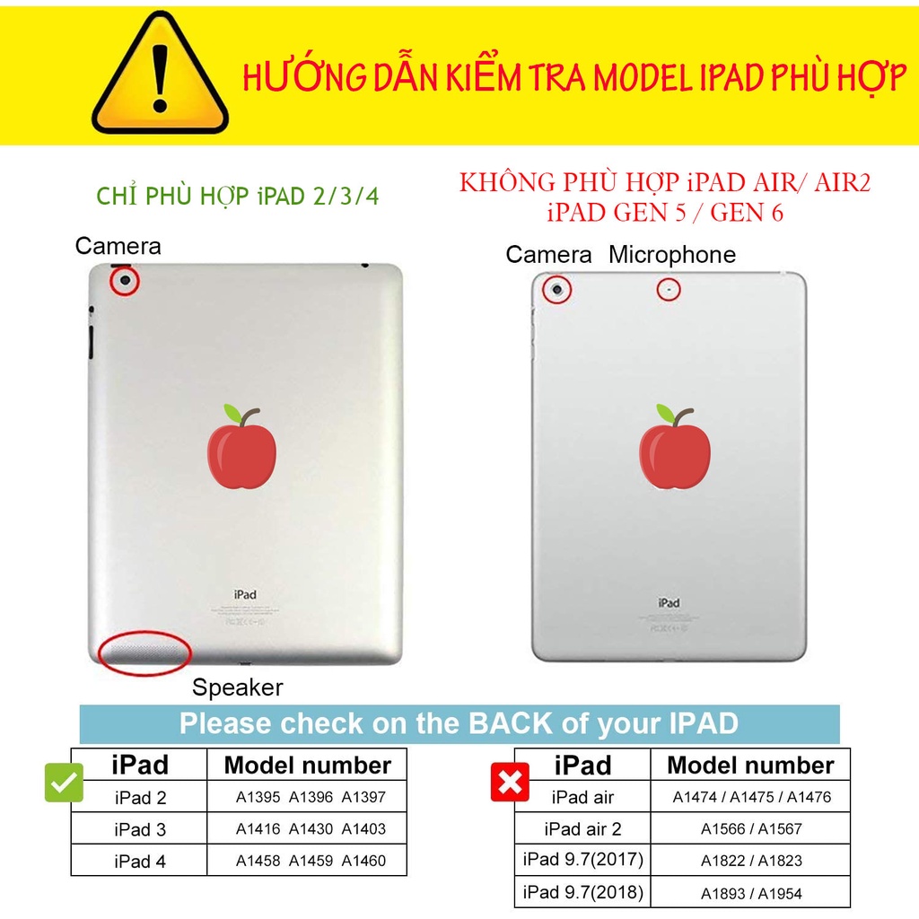 Bao Da iPad 2 iPad 3 iPad 4 Nhiều Màu Giá Rẻ Xoay 360 Tiện Dụng