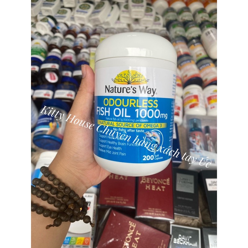 VIÊN NATURE’S WAY FISH OIL ODOURLESS 1000MG LỌ 200 VIÊN CHÍNH HÃNG