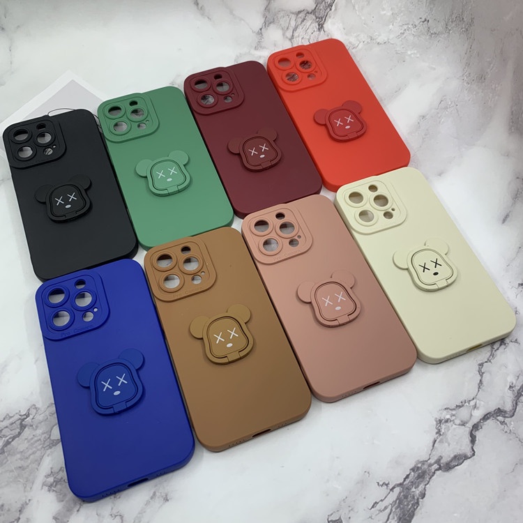 Ring điện thoại, giá đỡ điện thoại hình Bear Brick đủ màu