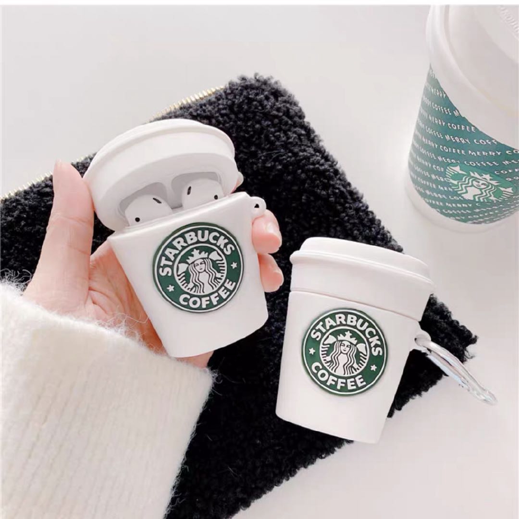 Ốp Bảo Vệ Hộp Đựng Tai Nghe Airpods Pro 1 / 2 Hình Starbucks Xinh Xắn