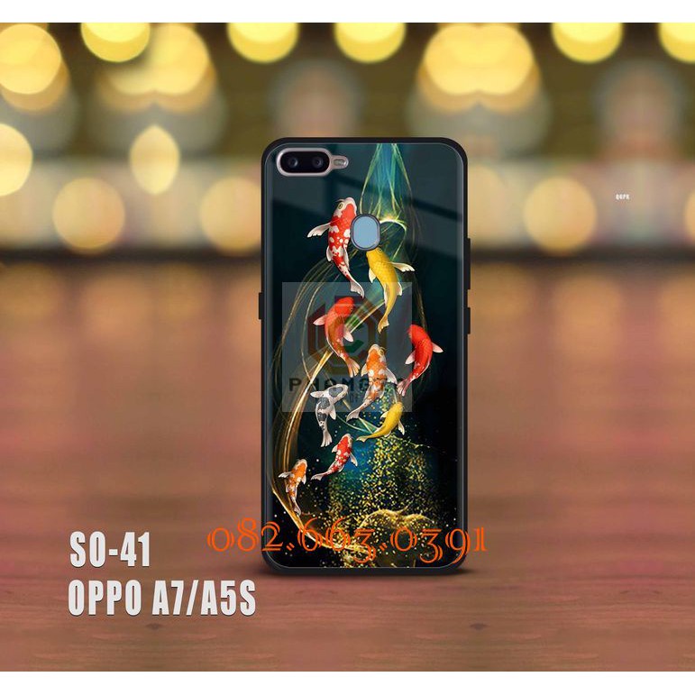 Ốp lưng Oppo A7 / A5S hình cá koi siêu đẹp