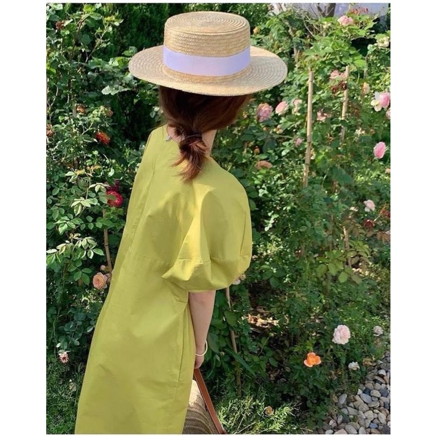 Váy kiểu xuông nữ, đầm xuông xanh bơ, váy RHSTORE | BigBuy360 - bigbuy360.vn