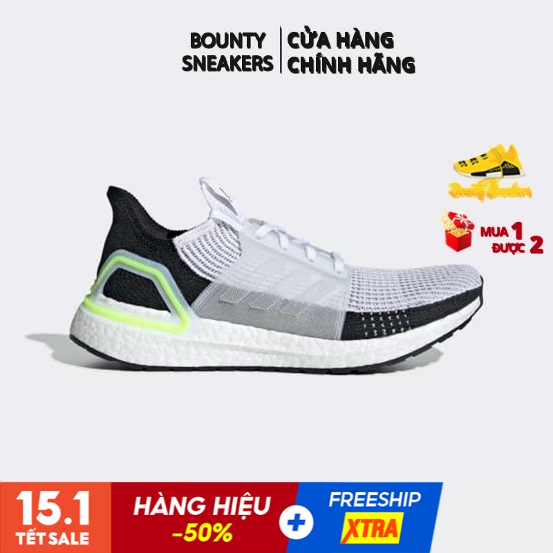 Giày  Ultra boost 19  sneaker thể thao nam trắng xanh EF1344 - Hàng Chính Hãng - Bounty Sneakers