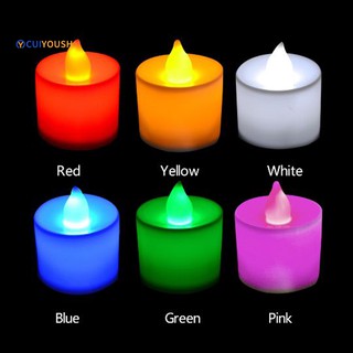 Đèn LED hình ngọn nến nhiều màu tùy chọn trang trí đẹp mắt