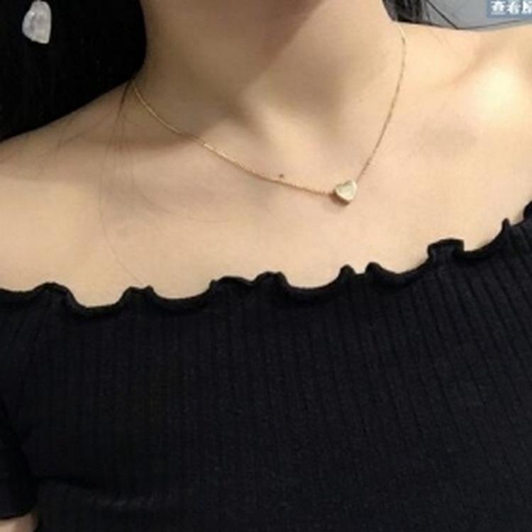 Dây Chuyền Mạ Bạc Mặt Trái Tim Thời Trang Hàn Quốc