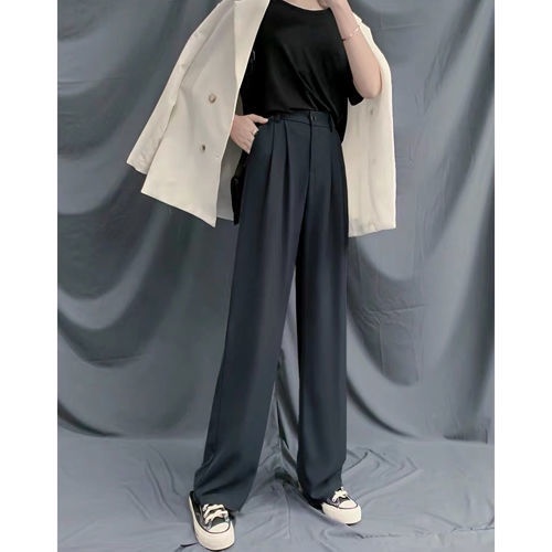 Quần Tây Ống Rộng Lưng Cao Thiết Kế Mới 2022 Thời Trang Cho Nữ