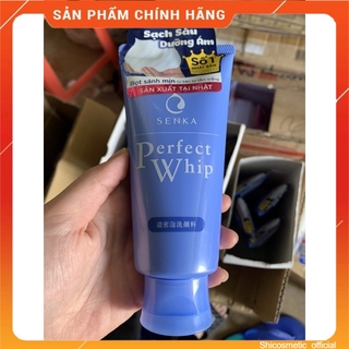 [Chính hãng giá gốc ]Sữa Rửa Mặt Tạo Bọt Chiết Xuất Tơ Tằm Trắng Senka Perfect Whip 120g