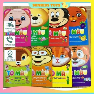 8 quyển tô màu TẶNG 12 sáp tô màu