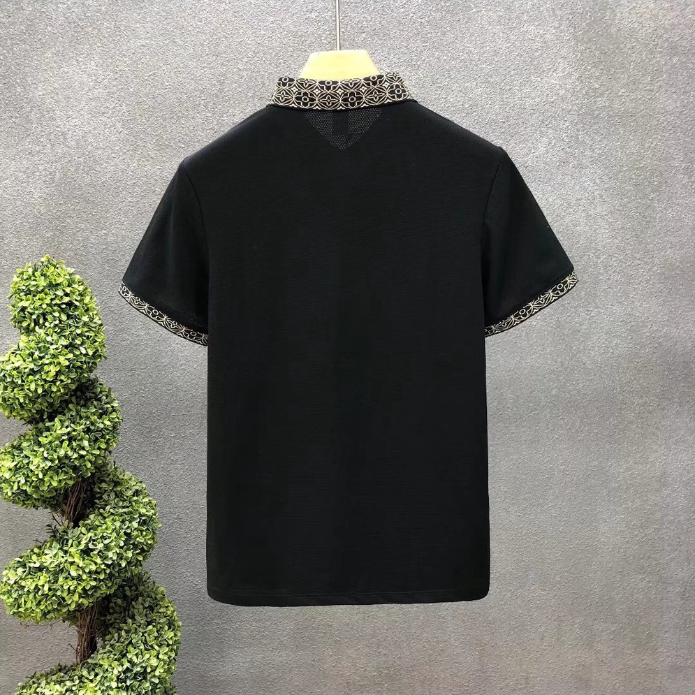 Áo Thun polo Ngắn Tay Thêu Hình Gấu Độc Đáo Phong Cách Hàn Quốc Thời Trang Mùa Hè Mới Cho Nam