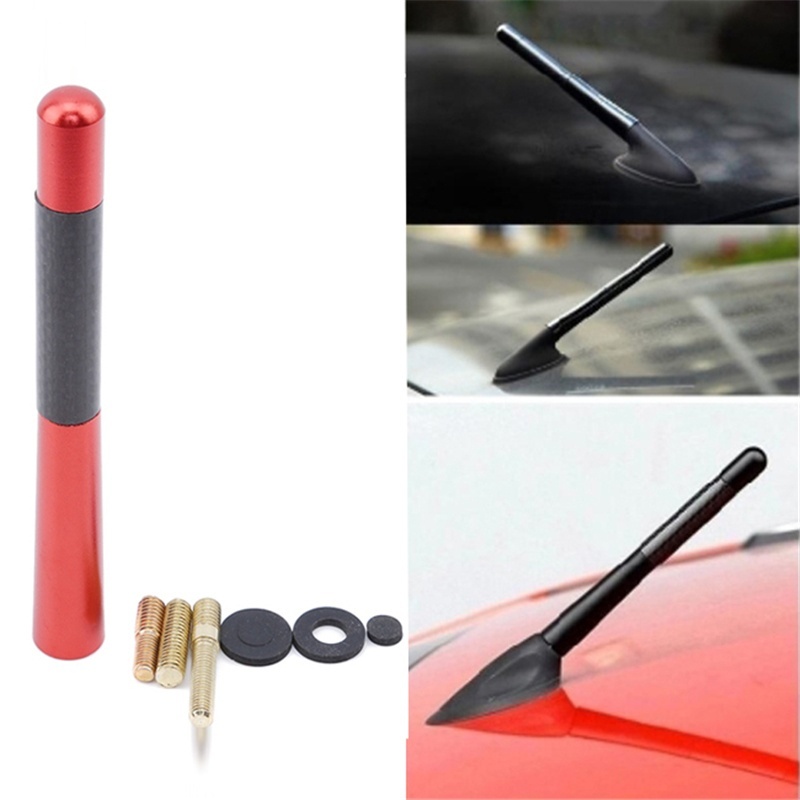 Ăng ten ngắn 12cm bằng sợi carbon cho xe hơi