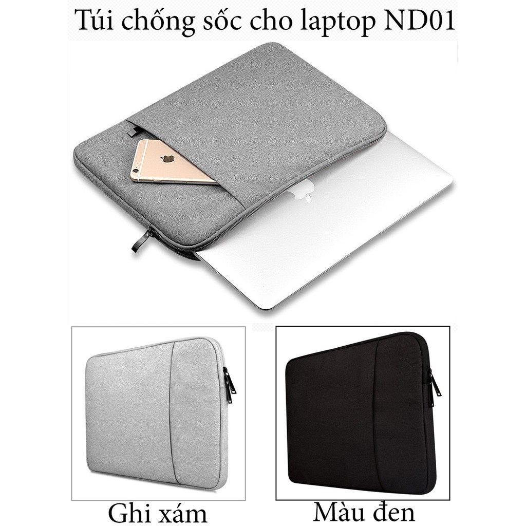 Túi chống sốc bảo vệ laptop mã ND01