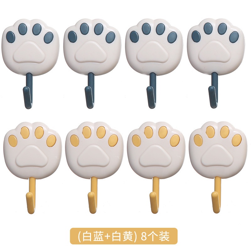 FREESHIP]8 gói Móc treo đồ dán tường họa tiết hoạt hình đáng yêu sáng tạo đa năng tiện dụng