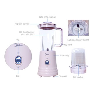 Sinh Tố Midea MJ-BL35 Chính Hãng - Màu xanh
