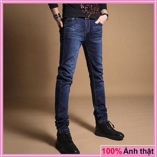 Quần jean nam trơn ⛔FREE SHIP⛔ Quần bò nam dáng côn 3 màu
