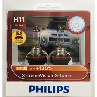 [ SL 1 cặp ] Bóng đèn halogen H11 tăng sáng +130% chính hãng Philips dùng cho mọi dòng xe.