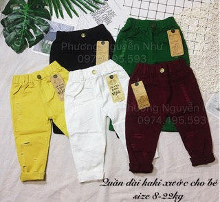QUẦN DÀI KAKI CHO BÉ 8-22KG