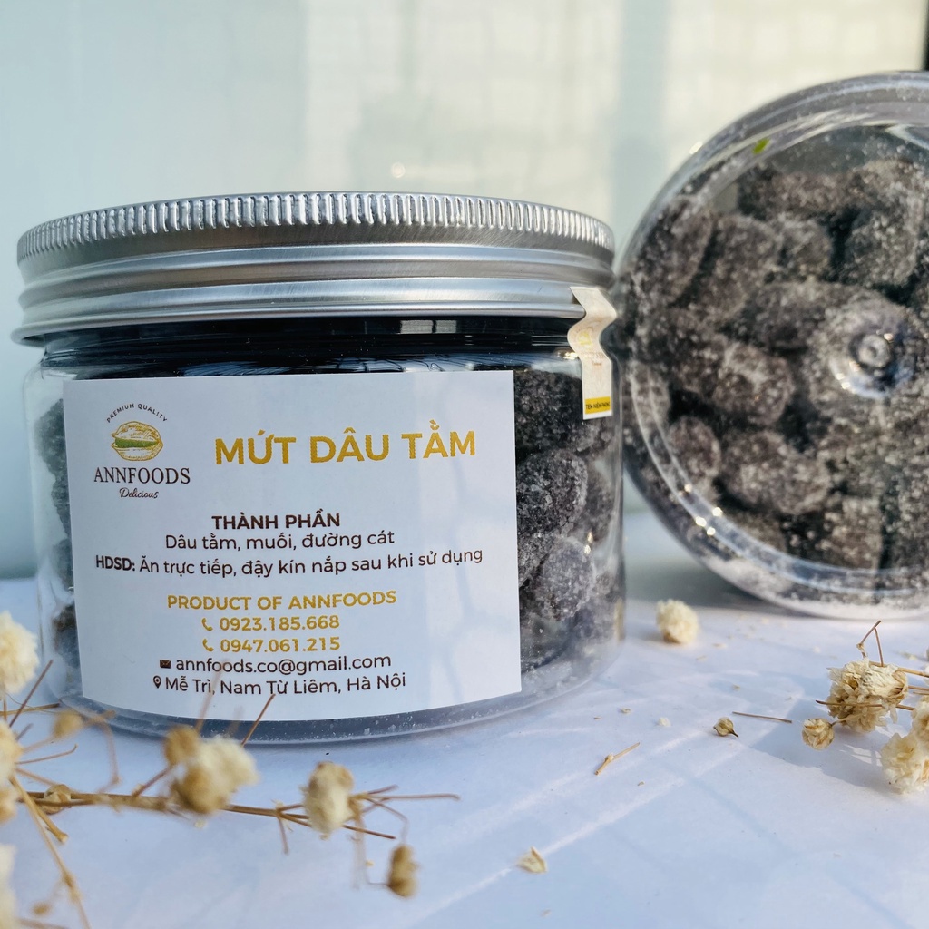 Mứt Dâu Tằm Đà Lạt Mứt Dâu Tằm Nguyên Trái Đặc Sản Đà Lạt Thơm Ngon Ăn Là Ngiền - Annfoods