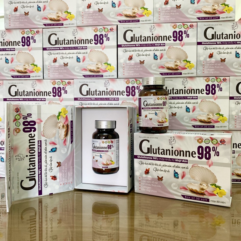 Glutanione 98%, viên uống Trắng da bật tông tự nhiên hiệu quả nhất | BigBuy360 - bigbuy360.vn