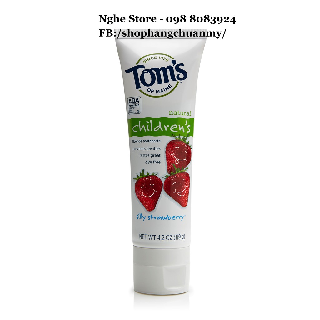 Kem đánh răng hữu cơ Tom's cho bé