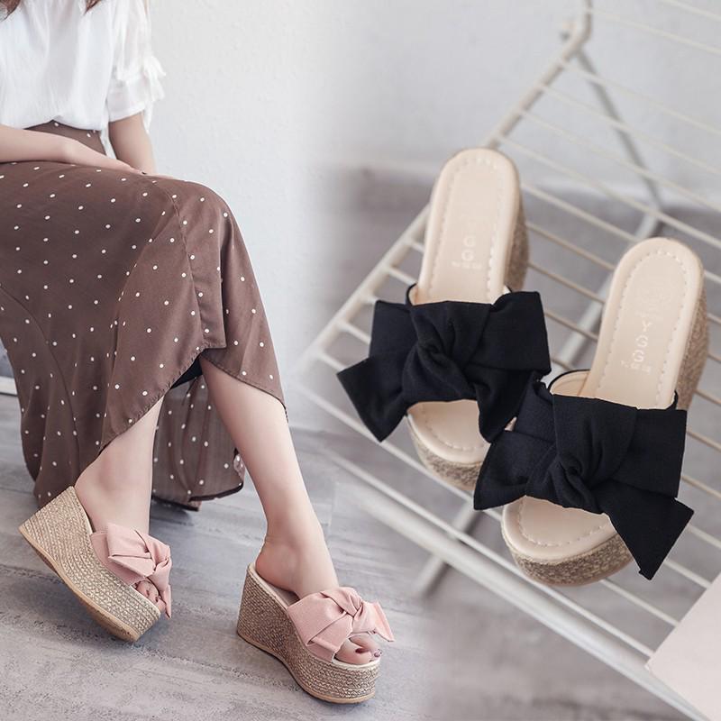 Dép sandal nữ đế xuồng mùa hè thời trang