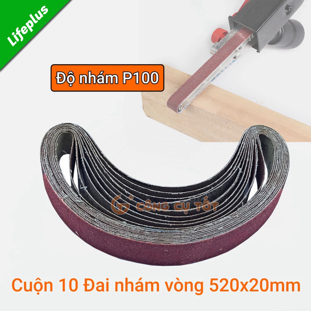Cuộn 10 Đai nhám vòng 520x20mm