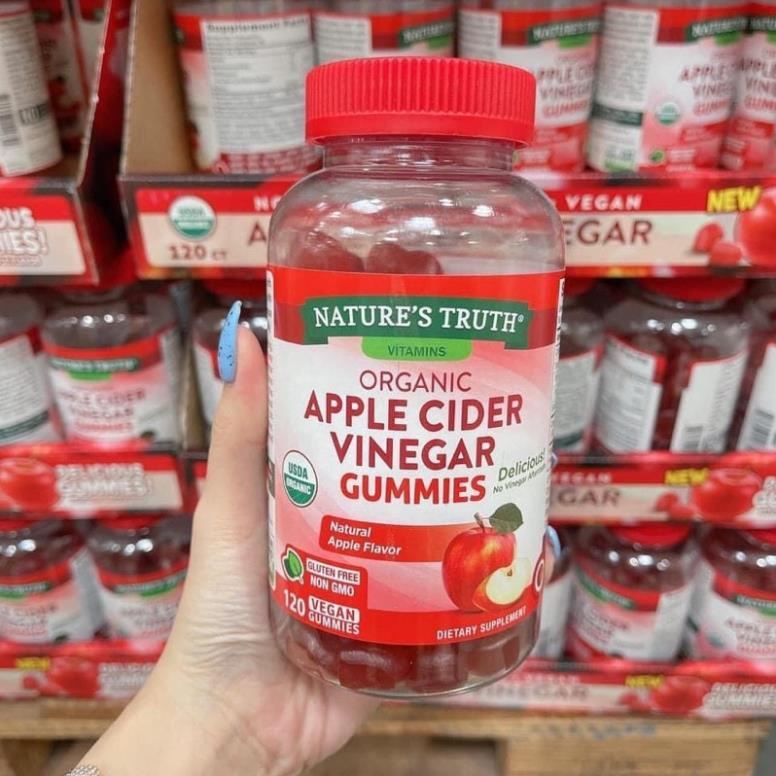 Kẹo dẻo giấm táo Apple Cinder Vinegar của Mỹ- Giúp giảm cân, đẹp da, detox