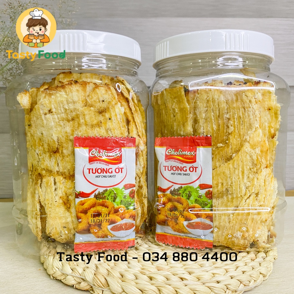 1KG Hũ Khô Cá Thiều Cán Miếng Tasty Food