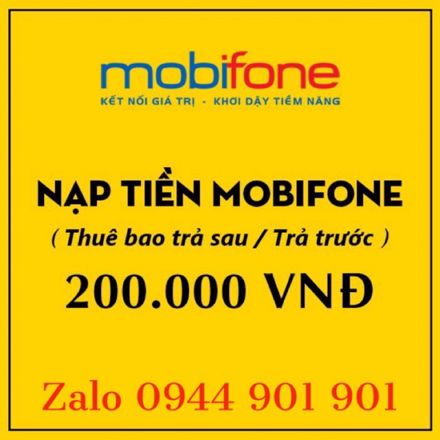 Thẻ Cào MobiFone 200K