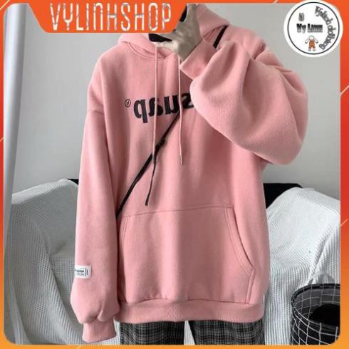 Áo hoodie nam VYLINHSHOP áo nỉ mũ có dây kéo form rộng unisex dày ấm nhiều màu