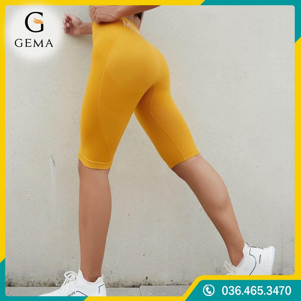 [Freeship] Quần tập gym yoga cạp cao dáng lửng thể thao siêu co giãn nâng mông