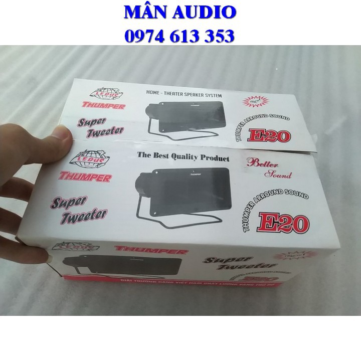 COMBO 2 CHIẾC LOA TREBLE KÍCH THƯỚC LỚN THUMPER E20 - GẮN AMPLI