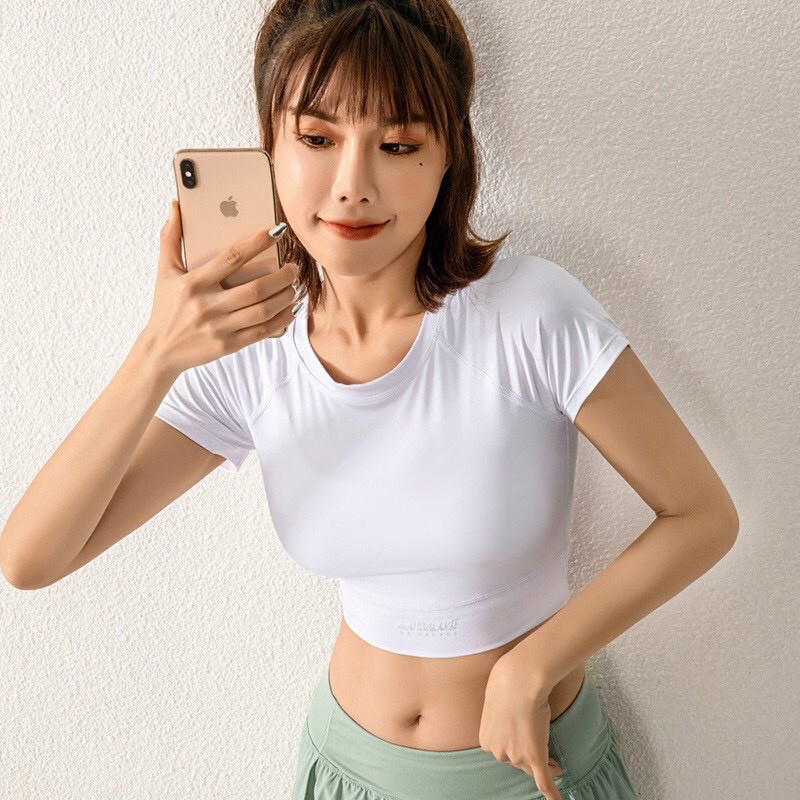 ÁO TẬP GYM CROPTOP NỮ HÀNG QC CAO CẤP