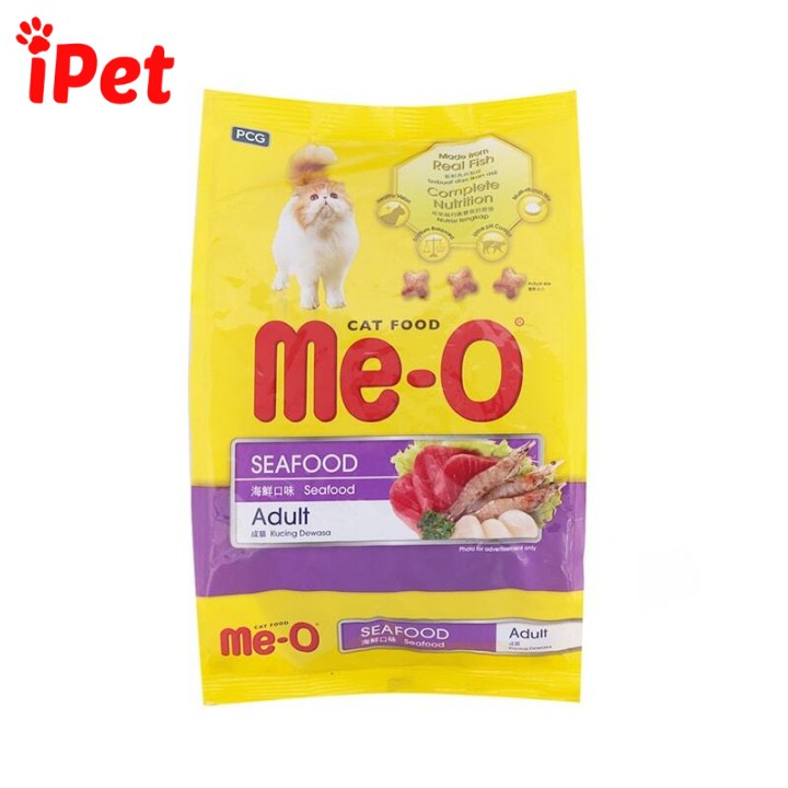 Thức Ăn Cho Mèo - Đồ Ăn Hạt Khô Me-O Adult 350gr - iPet Shop