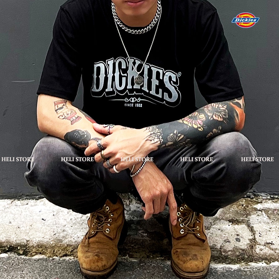 Áo thun Dickies - Teeshirt Dickies Original - Đen &amp; Trắng - Unisex nam nữ.