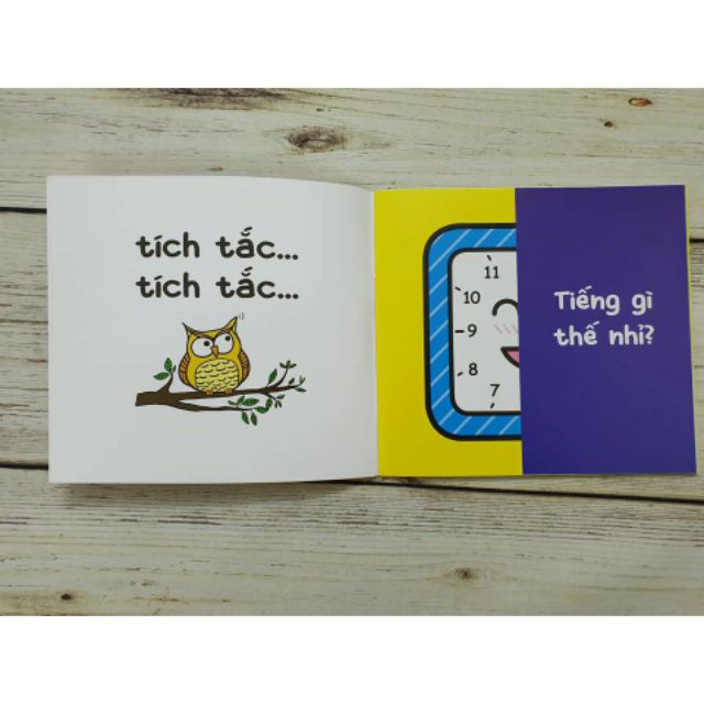 Sách Ehon lật mở Tiếng gì thế nhỉ 6 cuốn NXB Kim Đồng
