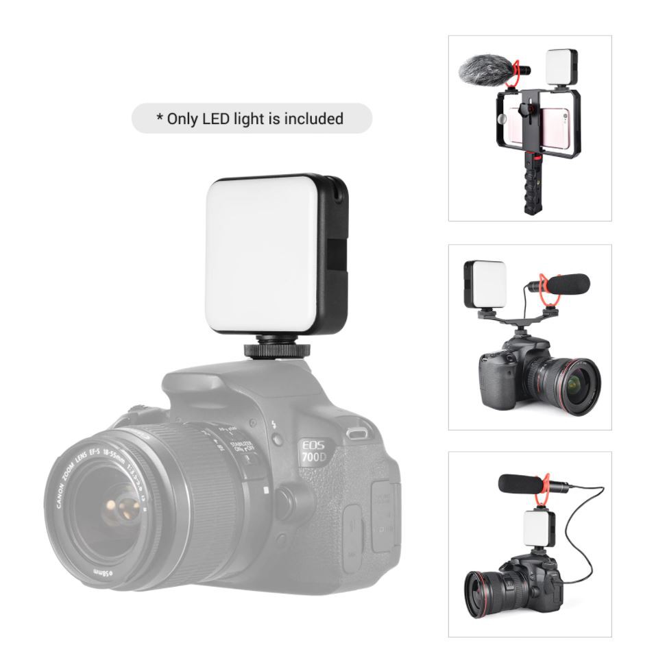 Đèn led 64 bóng nhiệt độ màu 2500K-6500K cho nhiếp ảnh, livestream, video call...