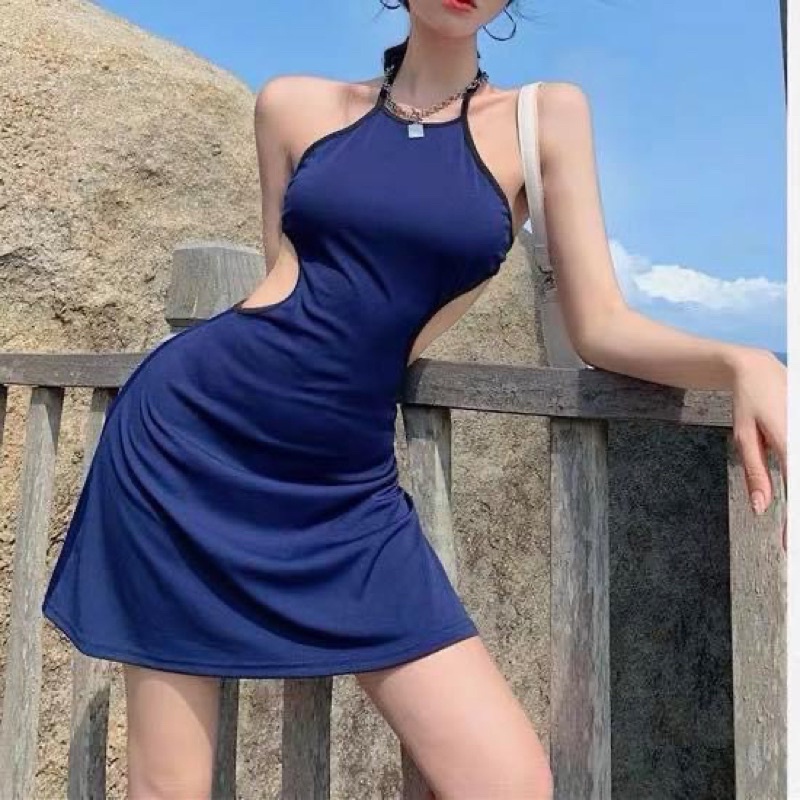 ĐẦM YẾM KHOÉT EO CỘT DÂY