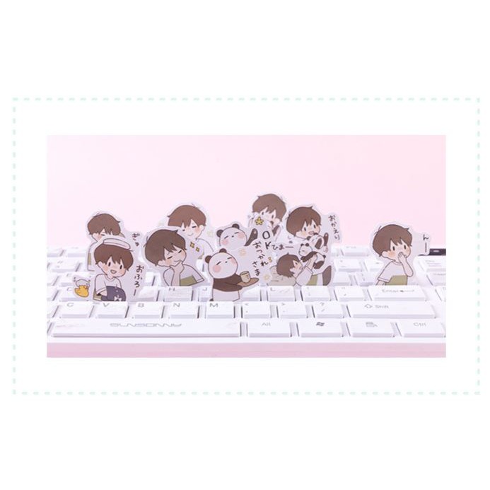 Bộ 45 Sticker Panda Dễ Thương E64