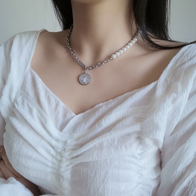 vòng cổ Đính Ngọc Trai Xinh Xắn C113