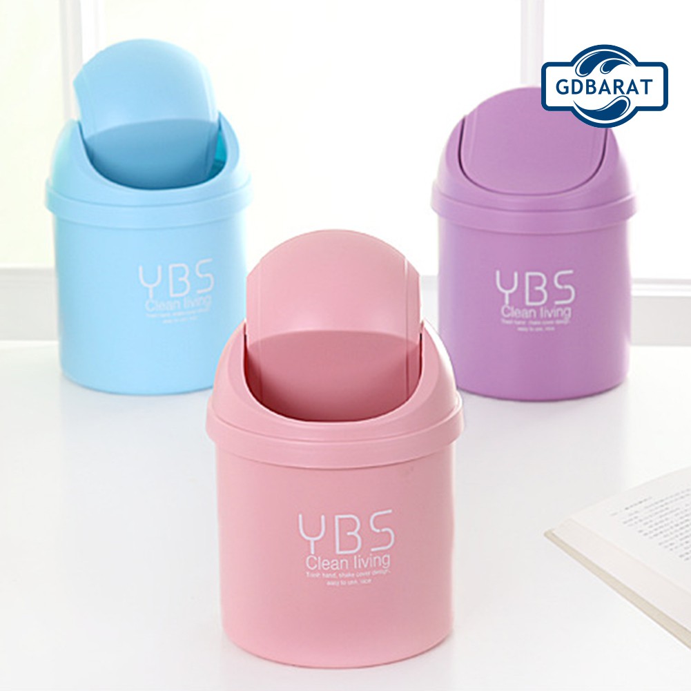 Thùng rác có nắp để bàn mini sáng tạo dành cho phòng khách nhà bếp