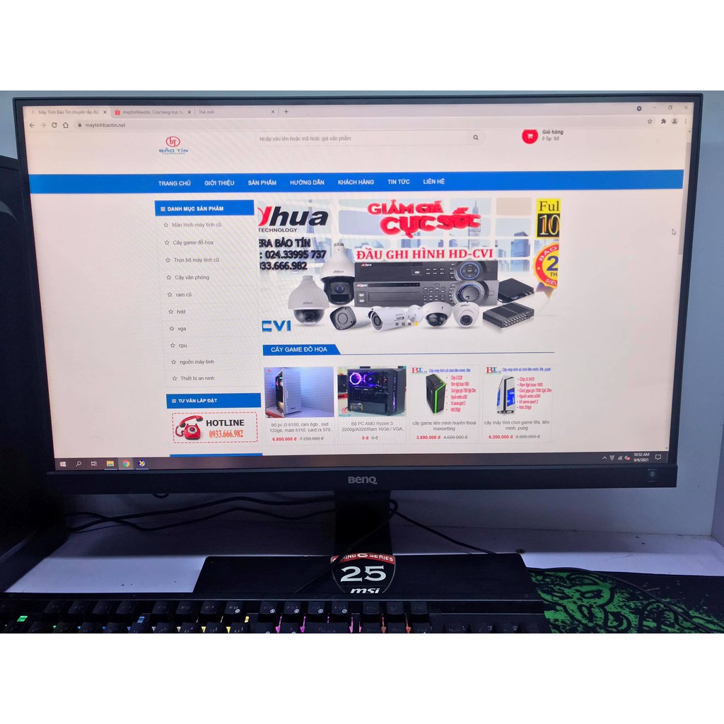 Cây máy tính chơi Game- Màn hình BenQ 27inch