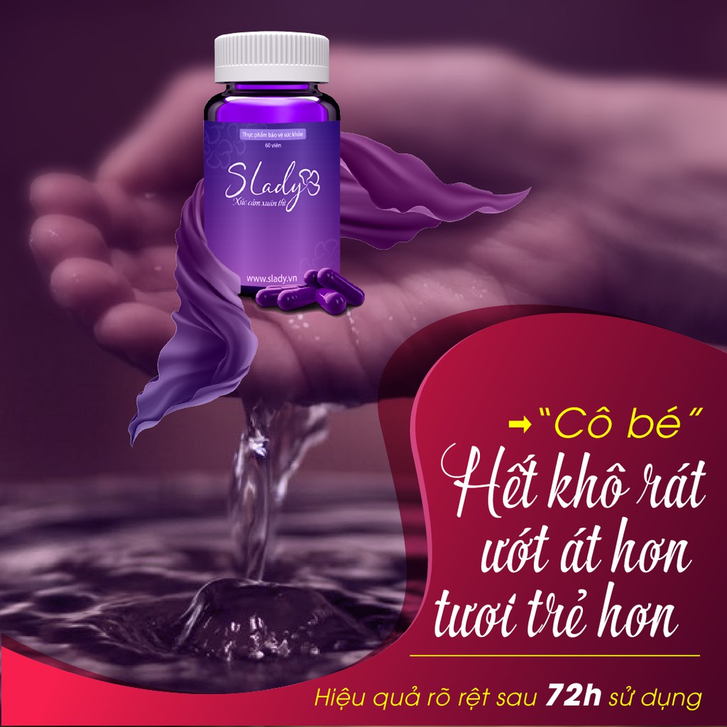 Slady Viên uống cân bằng nội tiết tố_Bổ sung estrogen một cách tự nhiên, giảm khô hạn, tăng sinh lý cho phái đẹp