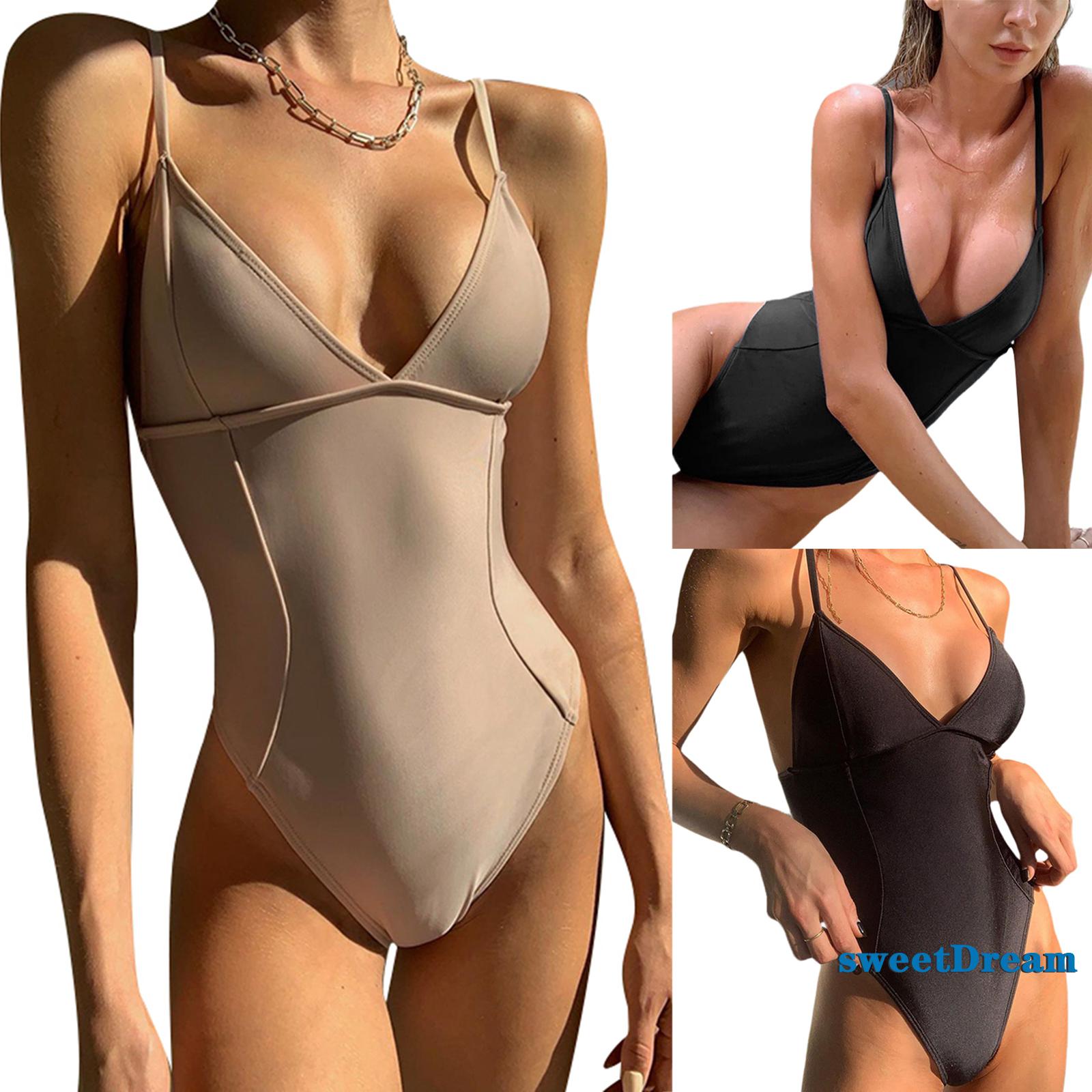 Bodysuit Không Tay Cổ Chữ V Hở Lưng Gợi Cảm Cho Nữ | BigBuy360 - bigbuy360.vn
